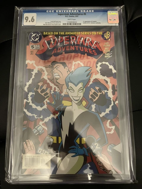 Superman Adventures # 5 CGC 9.6 White (DC, 1997) 1st appearance Livewire