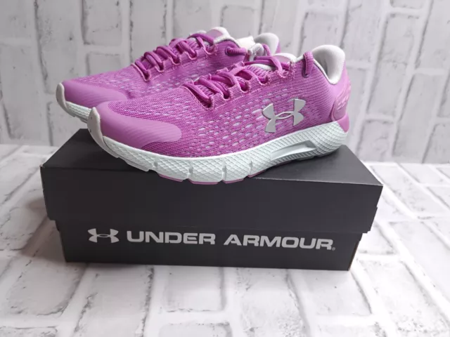 Under Armour girls UA GS Charged Rogue Running Shoes Sports size UK 4 Violet