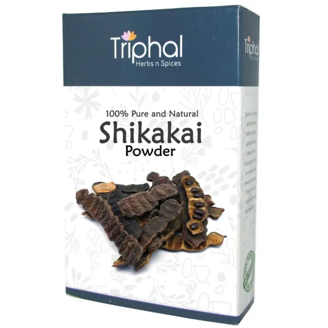 TRIPHAL Shikakai Powder or Acacia Concinna  100% Natural and Pure