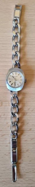 Fricona 70er Jahre Damen-Armbanduhr mit Metallband