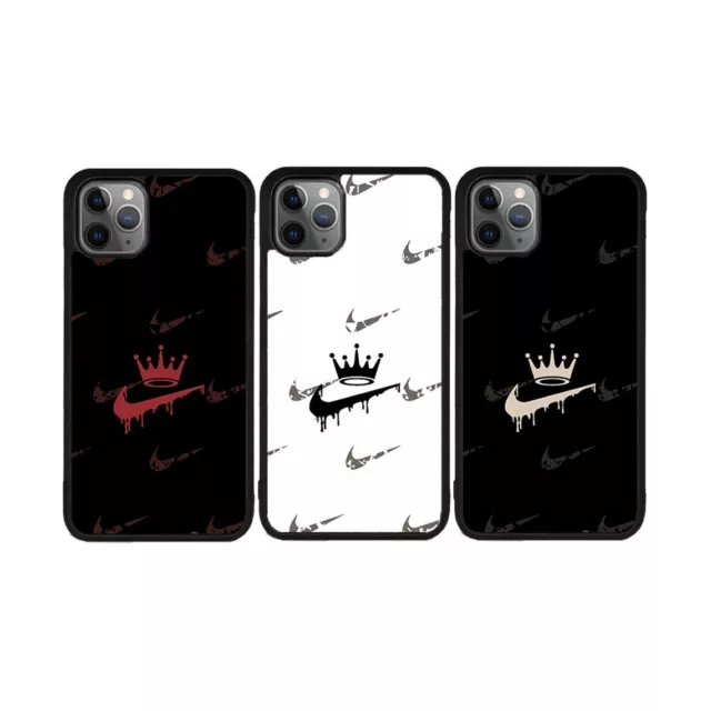 Black White Case Nike Design For iPhone 14 13 12 11 Pro Max XR X XS Max 7 8 SE