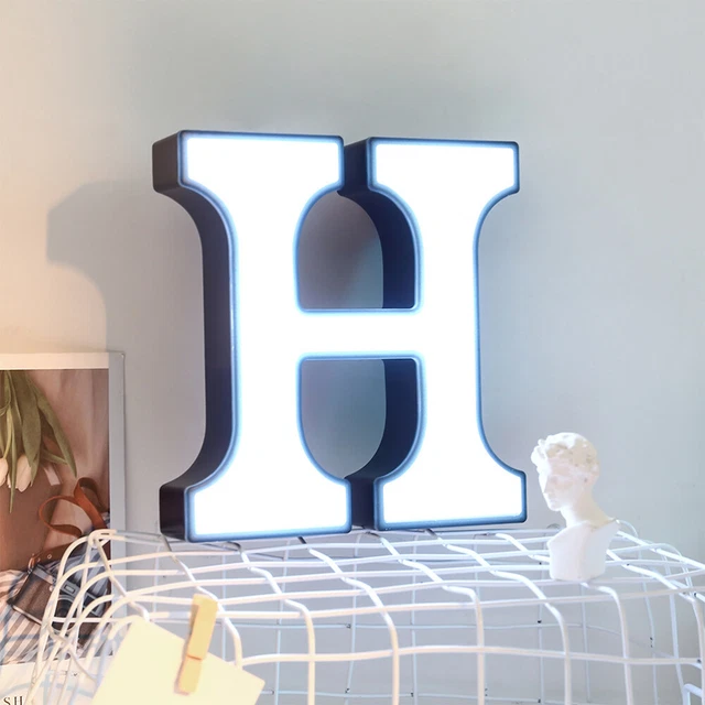 1 PC Brief Licht Zeichen Alphabet Geformt Lampe Batterie Powered