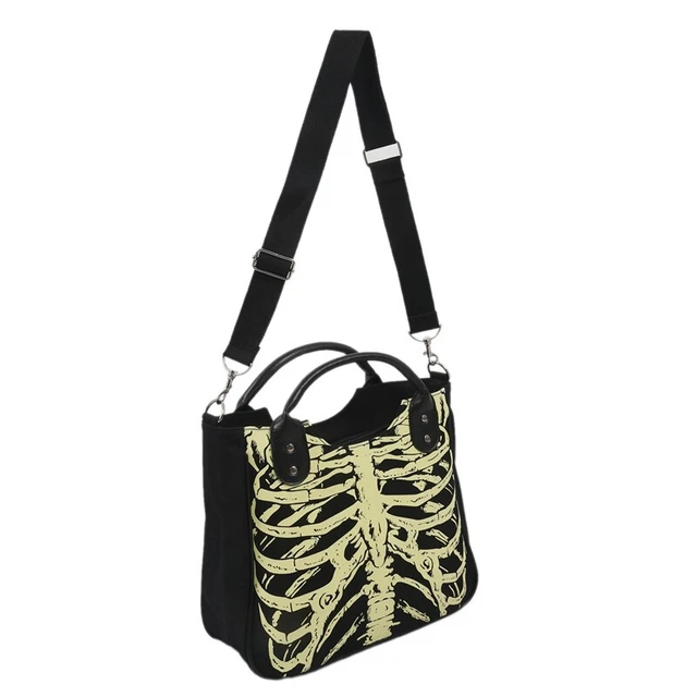 Luminosos Esqueleto Gótico Calaveras Bolsos Rock Mujer Informal Mujeres Bolsos Punk FasZ9