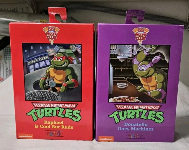 NECA TMNT PIZZA Club RAPHAEL DONATELLO Teenage Mutant Ninja Turtles