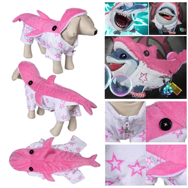 MARVEL RIVALS JEFF The Land Shark Cosplay Pet Animal Costume Dog Cat MARVEL RIVALS JEFF The Land Shark Cosplay Pet Animal Costume Dog Cat