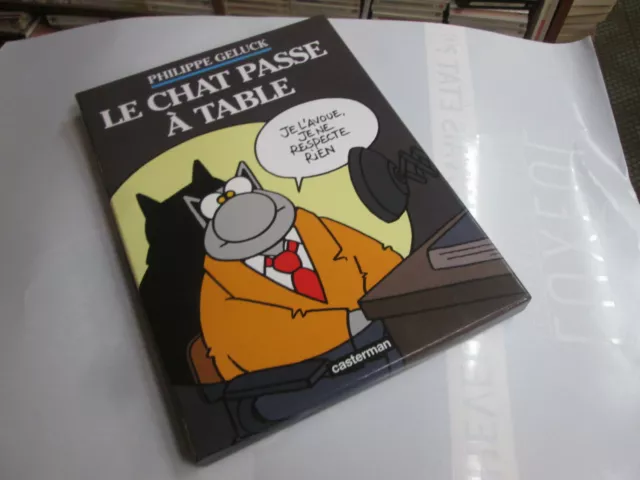 coffret : LE CHAT . PASSE A TABLE ..GELUCK . BD EO CASTERMAN