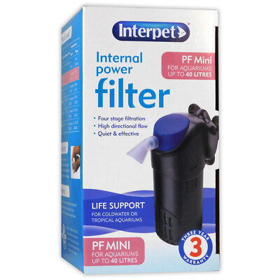 interpet fish box led 19 litre filter
