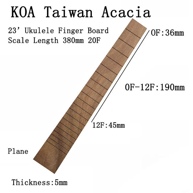 Ukulele Guitar Rose Wood Ebony Fingerboard Standard Production Repair Material