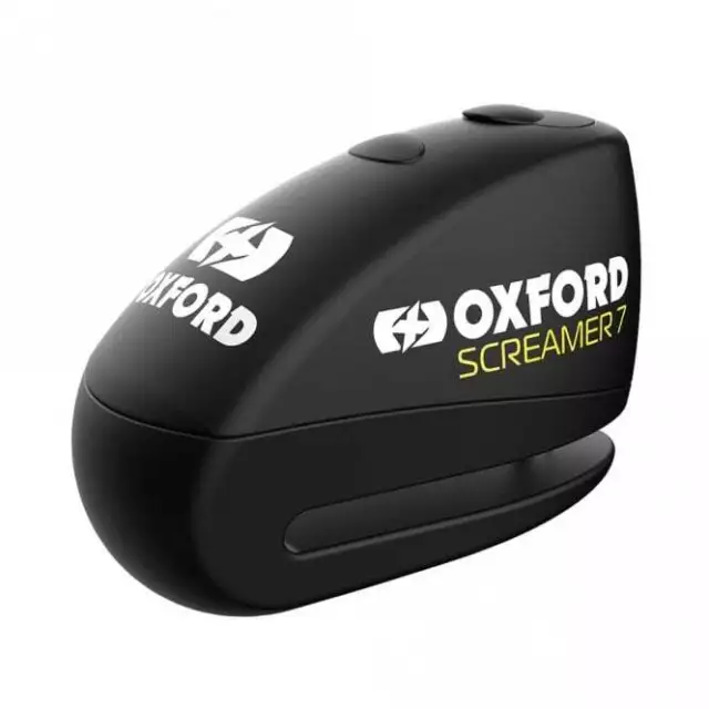 Oxford Security Screamer 7 Alarm Motorrad Bremsscheibenschloss - (schwarz)