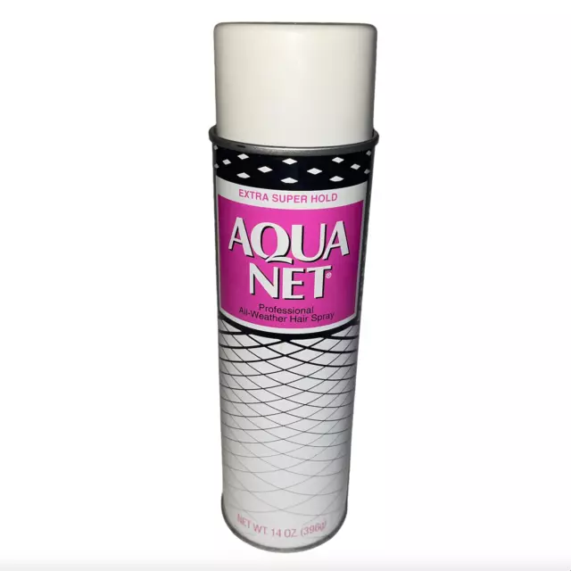 VINTAGE AQUA NET Hair Spray 14 oz Metal Can All Weather Professional Extra  Super $54.99 - PicClick