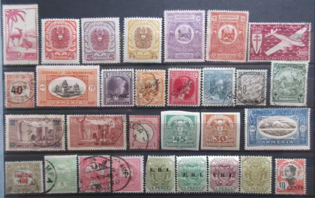 Timbres classiques, ob ou neuf, anciens ou surchargés tous états tous pays BJ178