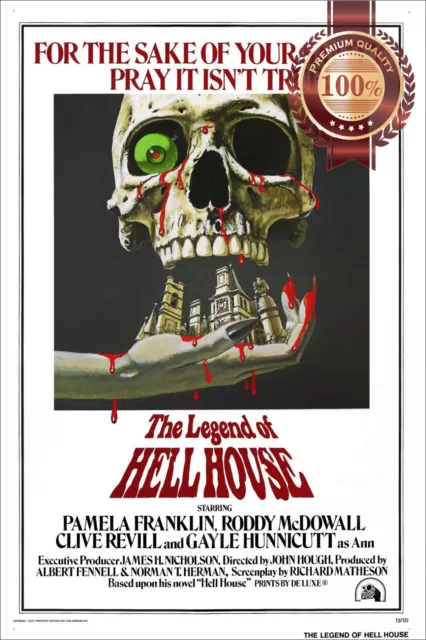 THE LEGEND OF HELL HOUSE 70s ORIGINAL CINEMA FILM MOVIE PRINT PREMIUM POSTER