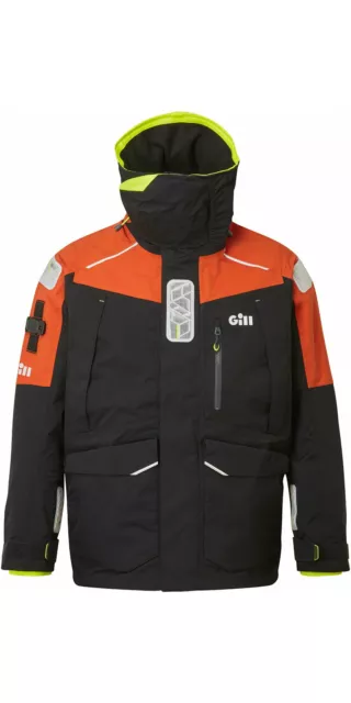 Gill Mens OS1 Ocean Sailing Jacket - Graphite / Orange