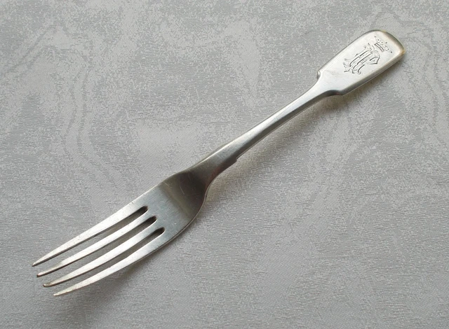 Raro Rara Forchetta Dessert 84er/875 Argento Sterling St Peterburg, Russia 1873