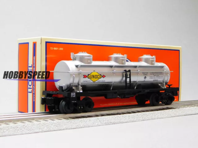 LIONEL SUNOCO TRIPLE DOME TANK CAR O GAUGE freight tanker 2022120-2022124 NEW