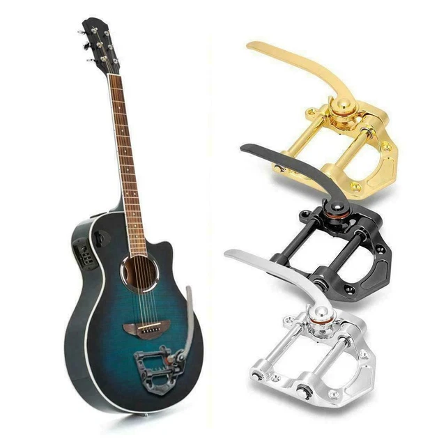 Guitar Vibrato Bridge Tremolo Unit Tailpiece Flat Top LP s Body Jazz For H6E2