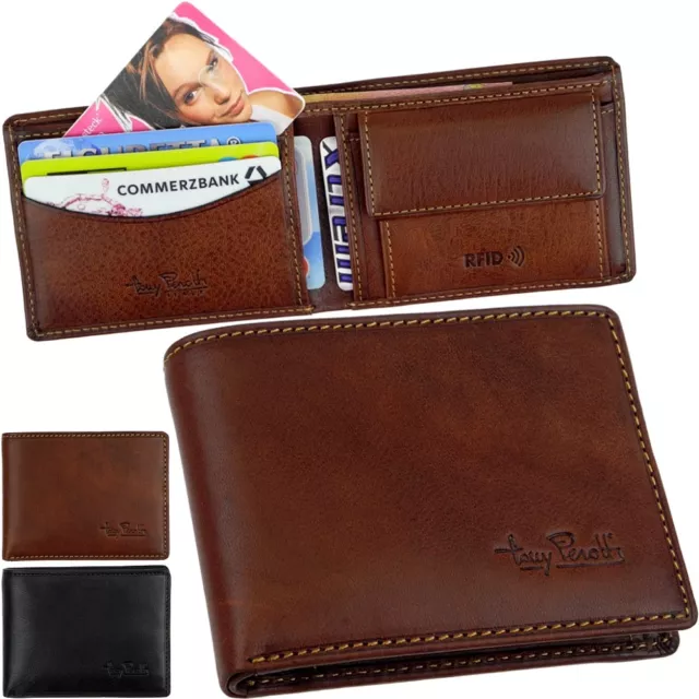 Tony Perotti Monedero Pequeño Cuero Monedero Slimfold Monedero Nuevo