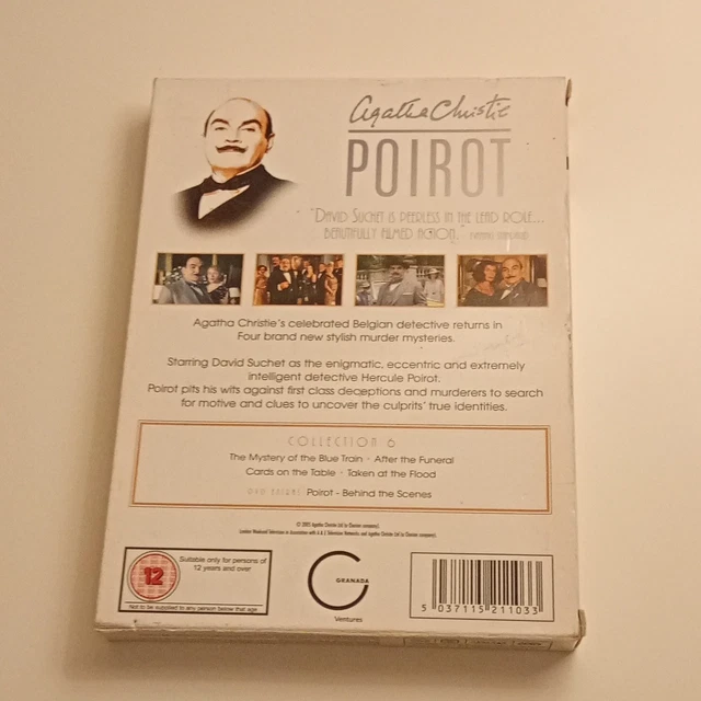 AGATHA CHRISTIE'S POIROT Season 6 DVD Box Set (12) Suchet Granada BTS ...