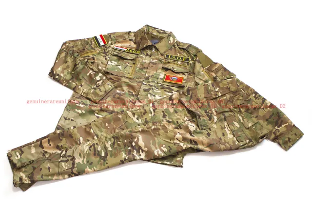 Rare Genuine Iraq Special Forces Multicam OCP Camo Hot Weather Tactical Uniforms