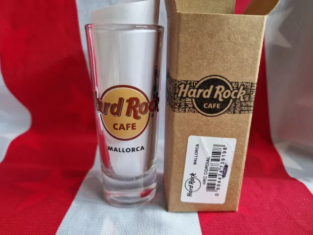 HRC Hard Rock Cafe Mallorca Logo Shot Glass Shotglass Schnapsglas 2024 new OVP