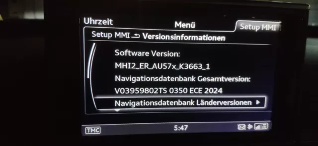 Audi A6/A7 4G C7 Navigation Update Europa 2024