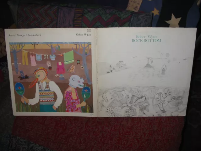 2 LP  Robert Wyatt ‎– Rock Bottom / Ruth Is Stranger Than Richard .SOFT MACHINE