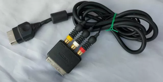 Original TV Kabel + Scart Adapter für die XBOX CLASSIC Konsole