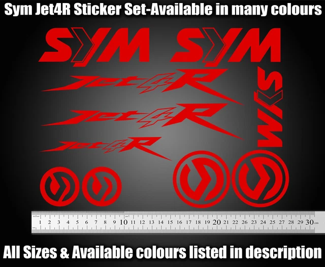 SYM JET R Decals/Stickers Decals/Stickers, Available in all