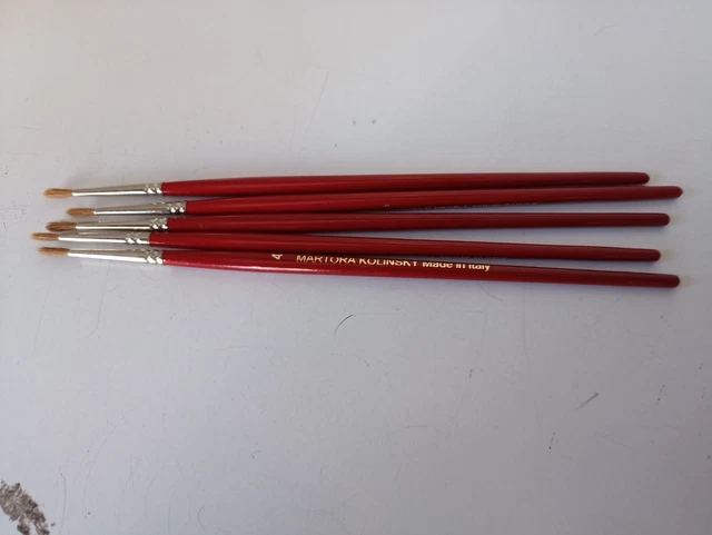 pennelli martora KOLINSKY punta tonda n.4 ( 5 pennelli )