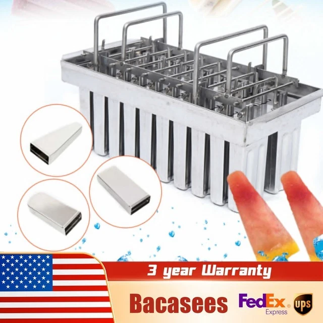 30Pcs Ice Cream Stick Molds Ice Pop Lolly Popsicle Holder Stainless Household