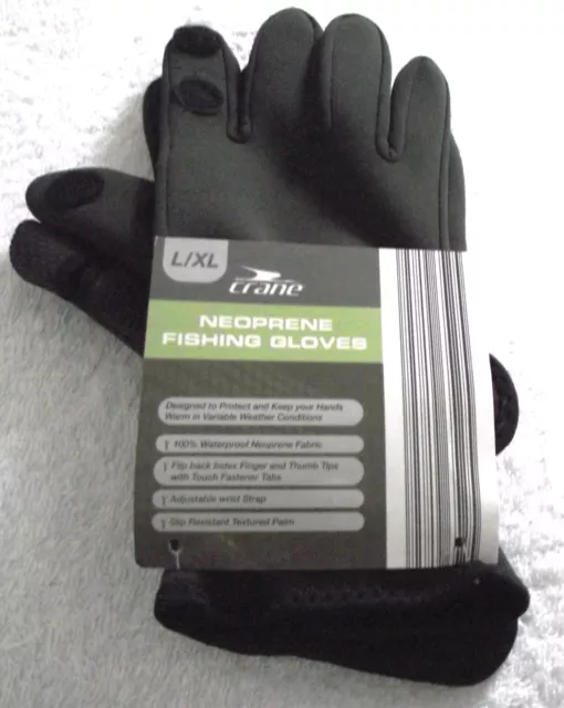 Fishing Gloves Neoprene Camo, Folding Fingers, Hunting, Shooting, M,L & XL  NGT
