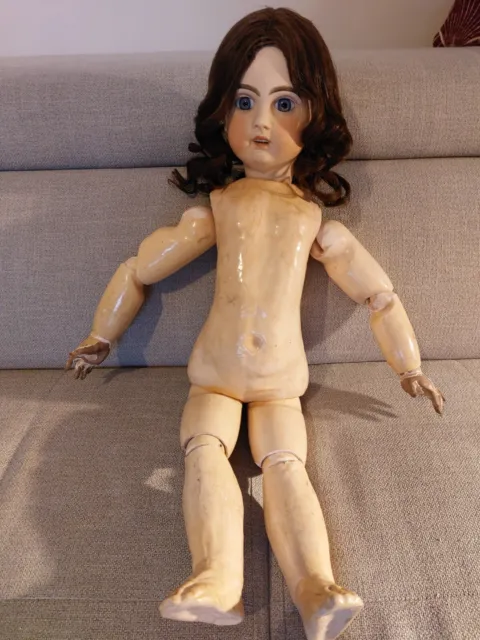 Superbe ancienne poupée Jumeau 10 62 cm restaurée no Steiner Bru bébé Eden