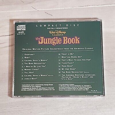 RARE WALT DISNEY Jungle Book Soundtrack Original Motion Picture Green
