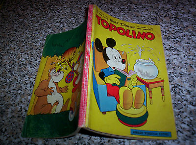 Topolino Libretto N. 166 Originale Mondadori Disney 1957 Con Bollino