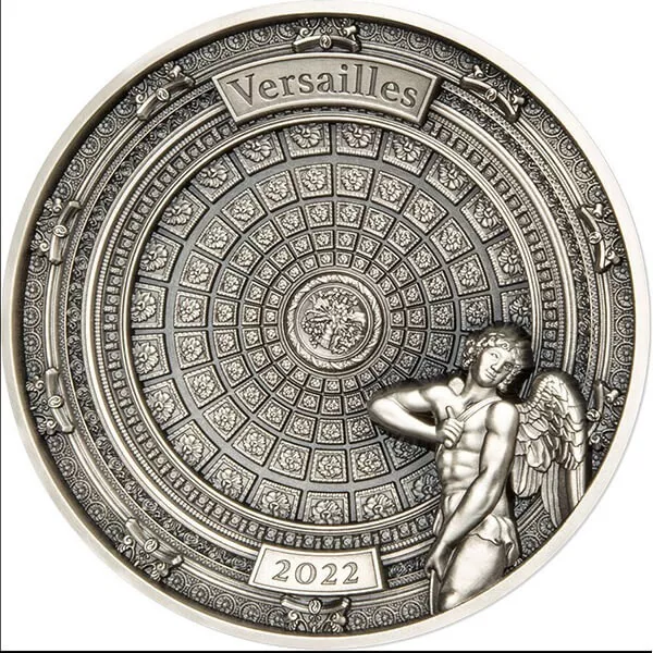 Versailles 4-Layers 100 g Antique Finish Silver Coin 10$ Solomon Islands 2022