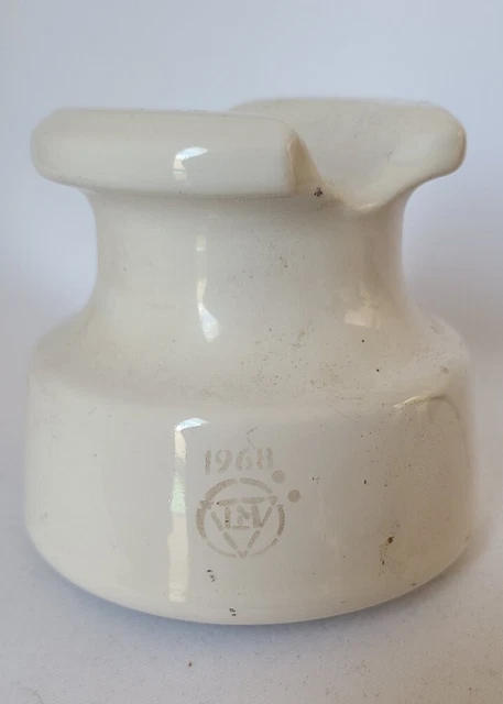 Antique Glass Porcelain Insulator 1968