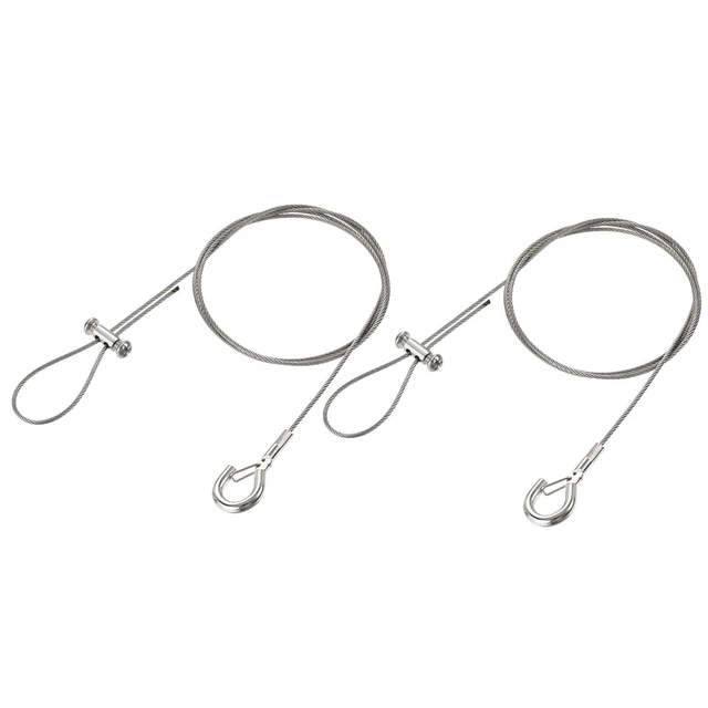 Picture Hanging Wire Kit, 2Set 1M Load 66 lbs, with Horizontal Fixing Screws