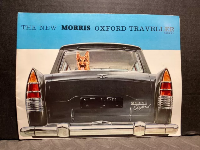 Original Car Dealer Brochure Vintage The New 60 Morris Oxford Traveller Series V