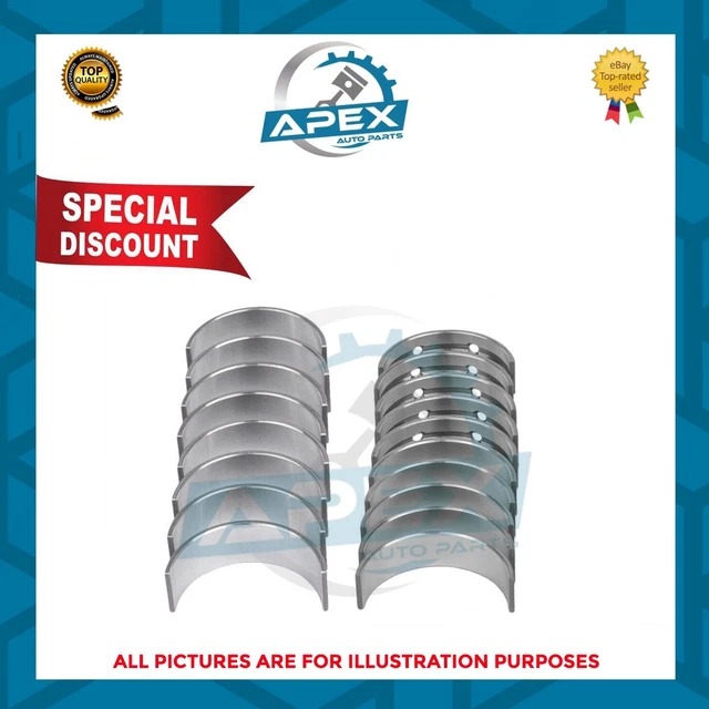 GLYCO Connecting Rod Bearing Set - Standard Size - For VW 1.0L Engines ALD AUC AER ALL AHT ARV AQV ANV - 01-3874/4 STD