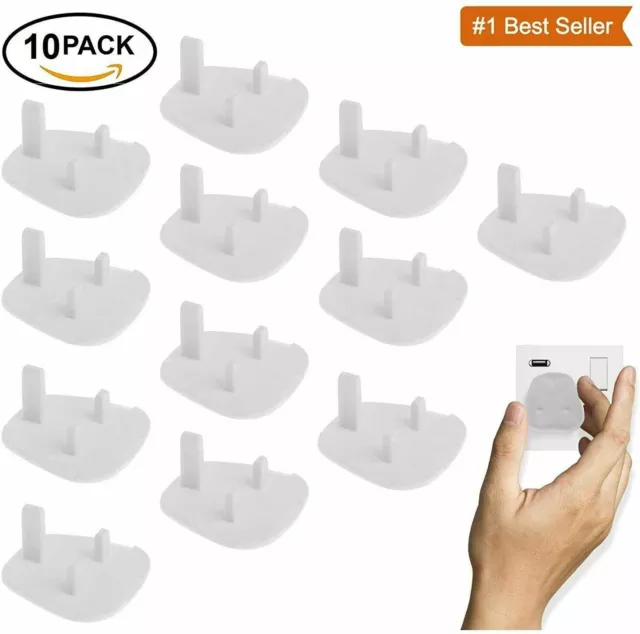 30 Child Safety UK Plug Socket Covers Mains Electrical Protector Inserts Guard