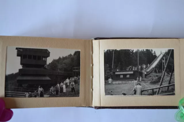 altes Fotoalbum Thüringen 57 s/w-Fotos DDR 1950/60er Manebach Oberhof Rennsteig