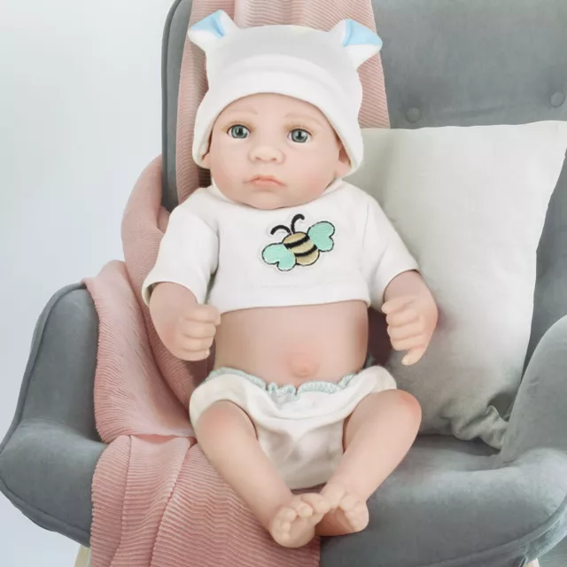 28cm Soft Reborn Doll 3D Skin Realistic Baby Doll Newborn Baby Doll Appease Toys 2