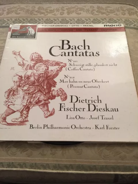 Bach - Cantatas = HMV ALP 1888 Gold / Red Mono