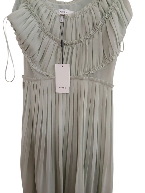 BNWT REISS THORA Pleated Front Cami Dress, size UK6- CG C40
