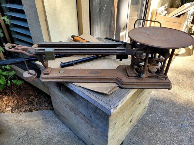 1905 Antique Henry Troemner 20kg Triple Beam Scale #80B