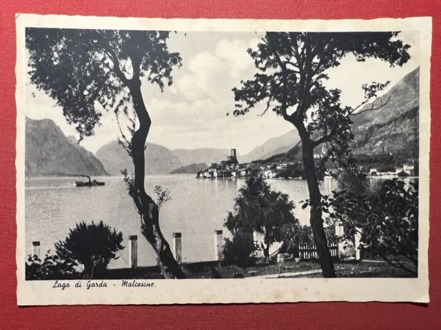 Cartolina - Lago di Garda - Malcesine ( Verona ) - 1937