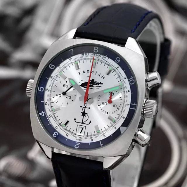 AVIATEUR KAPITAN POLJOT Chronographe 3133 Russe M canique