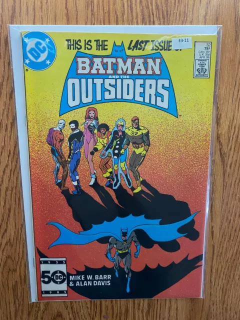 Batman and the Outsiders vol.1 #32 1986 High Grade 9.2 DC Comic Book E3-11