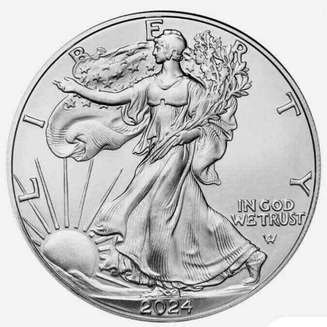 2024 American 1 oz .999 Fine Silver Eagle $1 Coin BU - In Stock
