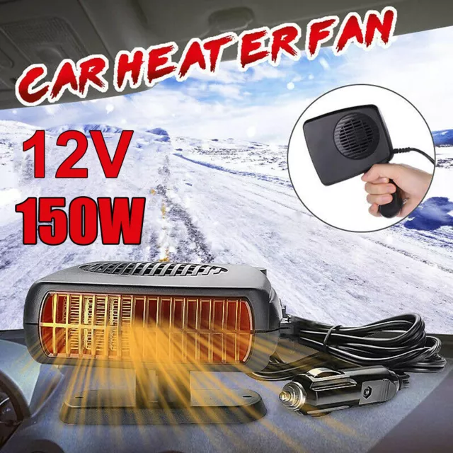 12/24V Heizlüfter Auto Heizung Windschutzscheibenheizung Defroster  Lufterhitzer + Halterung Play